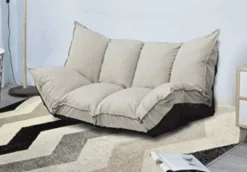 Comfort u0026 Style Möbel-Modernes Schlafsofa ohne Beine mit 2 Kissen