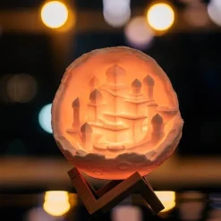 Comfort u0026 Style Beleuchtung-Moon City Lamp - Celestial Night Light Decor