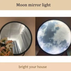 Comfort u0026 Style Beleuchtung-Moon Mirror Wall Lamp - Modern Smart Decorative Light