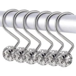 Aqua Essence Badezimmer-Moon Shower Curtain Hooks - Decorative Bathroom Accessories