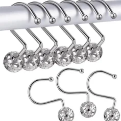 Aqua Essence Badezimmer-Moon Shower Curtain Hooks - Decorative Bathroom Accessories