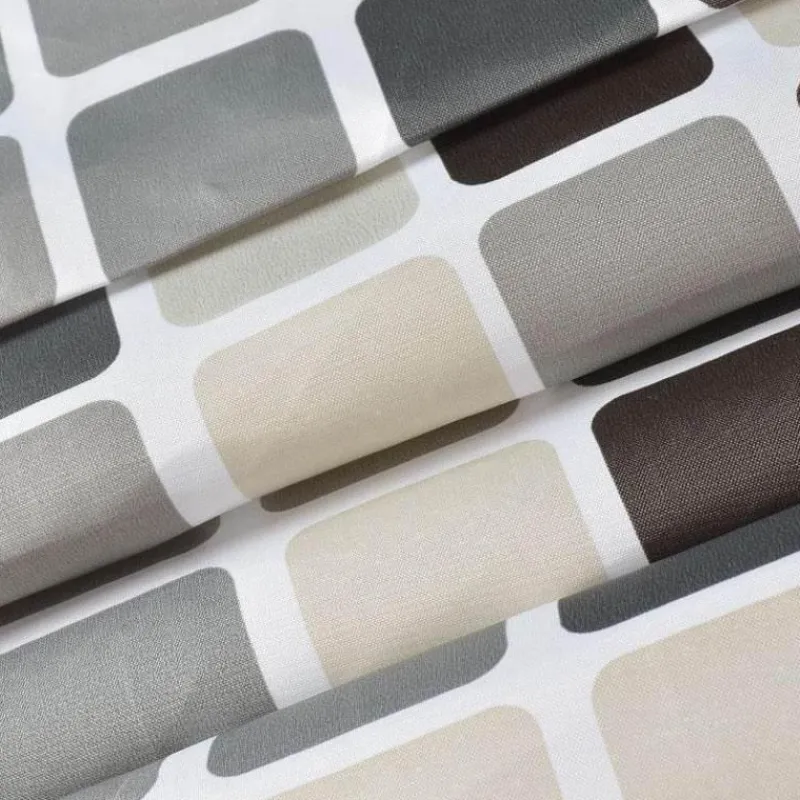 Aqua Essence Badezimmer-Mosaik-Duschvorhang – Dekorativer Badezimmervorhang für stilvolle Einrichtung