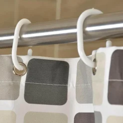 Aqua Essence Badezimmer-Mosaik-Duschvorhang – Dekorativer Badezimmervorhang für stilvolle Einrichtung