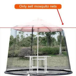 Adventure Basecamp Camping Im Freien|Outdoor-Artikel-Moskitonetz für Terrassenschirme – Insektenschutz für den Außenbereich