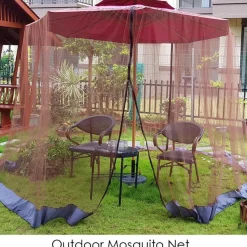 Adventure Basecamp Camping Im Freien|Outdoor-Artikel-Moskitonetz für Terrassenschirme – Insektenschutz für den Außenbereich