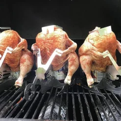 The Culinary Kit Küche & Esszimmer-Motorrad-BBQ-Grillständer - Hähnchen-Grillrost