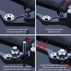 Decor Fahrräder & Verkehr-Motorrad-Bremsschloss - Sicherheits-Lenker-Parkschloss