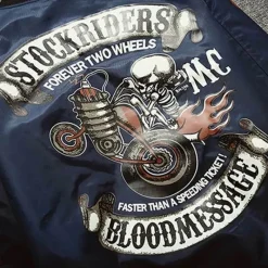 Herren Heritage Threads Herrenbekleidung-Motorradjacke - Stockriders Riding Gear