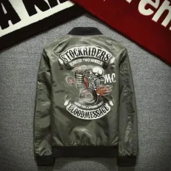 Herren Heritage Threads Herrenbekleidung-Motorradjacke - Stockriders Riding Gear