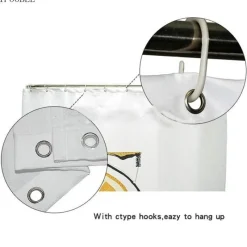 Aqua Essence Badezimmer-Mozart Duschvorhang-Set – Musikalisches Badezimmerdekor