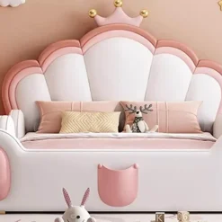 Kinder Cozy Living Kinderzimmermöbel|Möbel-Märchenprinzessin Kinderbett aus Holz – Magisches Spielbettgestell