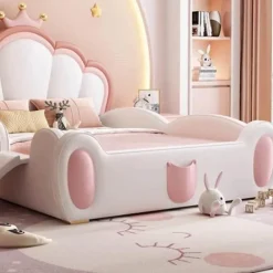 Kinder Cozy Living Kinderzimmermöbel|Möbel-Märchenprinzessin Kinderbett aus Holz – Magisches Spielbettgestell