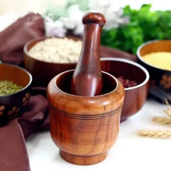 Decor Küche & Esszimmer-Mörser und Stößel aus Naturholz – unverzichtbares Küchenwerkzeug für Gewürze und Kräuter