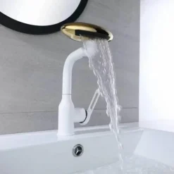 The Blissful Bath Badezimmer-Multifunctional Nordic Basin Faucet - Rotating Waterfall Design