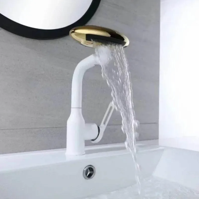 The Blissful Bath Badezimmer-Multifunctional Nordic Basin Faucet - Rotating Waterfall Design