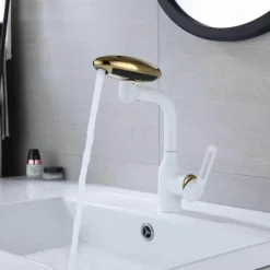 The Blissful Bath Badezimmer-Multifunctional Nordic Basin Faucet - Rotating Waterfall Design