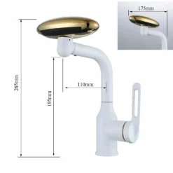The Blissful Bath Badezimmer-Multifunctional Nordic Basin Faucet - Rotating Waterfall Design