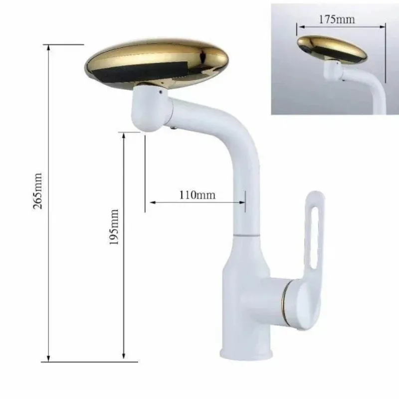 The Blissful Bath Badezimmer-Multifunctional Nordic Basin Faucet - Rotating Waterfall Design
