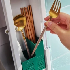 Space Savvy Küche & Esszimmer-Multifunktionale Besteck-Wandaufbewahrungsbox - Küchen-Organizer