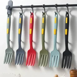 Tom Küche & Esszimmer-Multifunktionale Kochgabel aus Silikon – Rühr- und Servierutensil