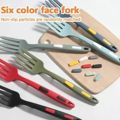 Tom Küche & Esszimmer-Multifunktionale Kochgabel aus Silikon – Rühr- und Servierutensil