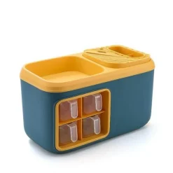 Space Savvy Küche & Esszimmer-Multifunktionaler Aufbewahrungs-Organizer für die Küche – Besteck- und Getreidehalter