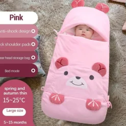 Kinder The Decor Haven Kinderwagen & Zubehör-Multifunktionaler Schlafsack - Bedtime Bear Design