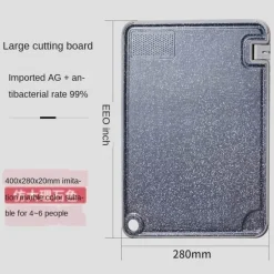 The Culinary Kit Küche & Esszimmer-Multifunktionales Schneidebrett mit Spitzer - Küchenwerkzeug