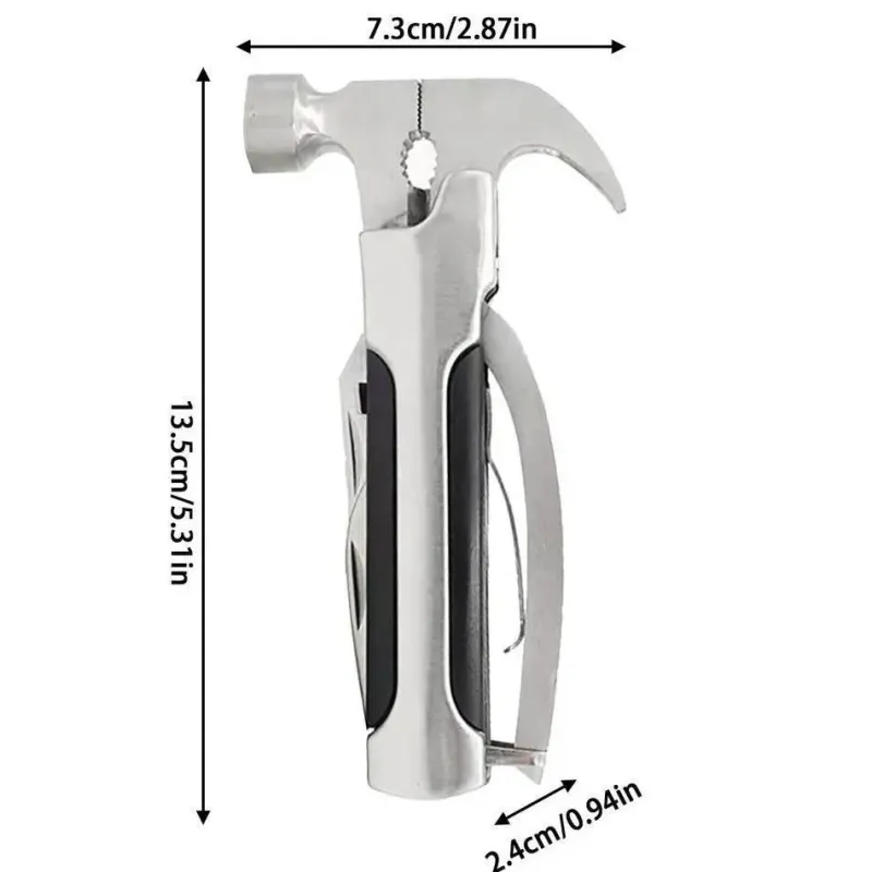 The Outdoor Vault Camping-Werkzeuge|Camping Im Freien-Multifunktions-Campinghammer-Werkzeug – tragbare 10-in-1-Outdoor-Ausrüstung