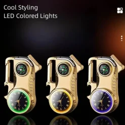 Trail Tech Camping-Werkzeuge|Outdoor-Artikel-Multifunktions-Schlüsselanhänger, Feuerzeug, Kompass, ultimatives Überlebenswerkzeug für den Außenbereich