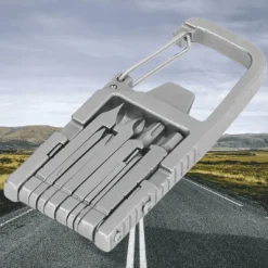 The Outdoor Vault Heimwerkzeuge|Outdoor & Garten-Multifunktionswerkzeug-Schlüsselanhänger – Tragbarer 12-in-1-Schraubendreher