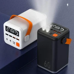 The Outdoor Vault Camping-Werkzeuge|Heimwerkzeuge-Multi-Port-Schnelllade-Powerbank – Tragbares LED-Ladegerät