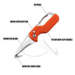 The Outdoor Vault Outdoor-Artikel|Heimwerkzeuge-Multitool-Schlüsselanhänger – Kompaktes Utility-Tool für Abenteurer