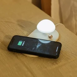 Comfort u0026 Style Beleuchtung-Mushroom LED Night Light - USB Wireless Charging Lamp