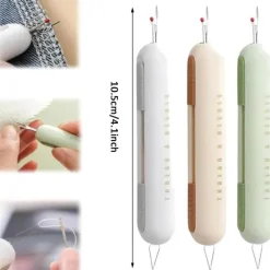 The Decor Haven Gadgets Für Zuhause-Nadeleinfädler-Nahttrenner-Werkzeug – Nähzubehör mit doppeltem Verwendungszweck