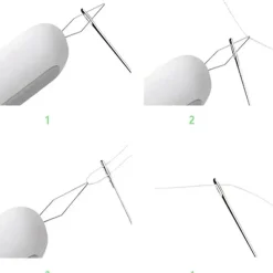 The Decor Haven Gadgets Für Zuhause-Nadeleinfädler-Nahttrenner-Werkzeug – Nähzubehör mit doppeltem Verwendungszweck