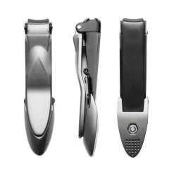 PureGlow Männerpflege|Frauenpflege-Nagelknipser aus Edelstahl mit Aufbewahrung – Nagelknipser-Organizer