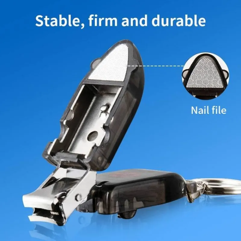 The Relaxation Nook Gesundheits-Gadgets|Gesundheits- Und Entspannungstools-Nagelknipser-Schlüsselanhänger aus Edelstahl – Tragbares Pflegewerkzeug