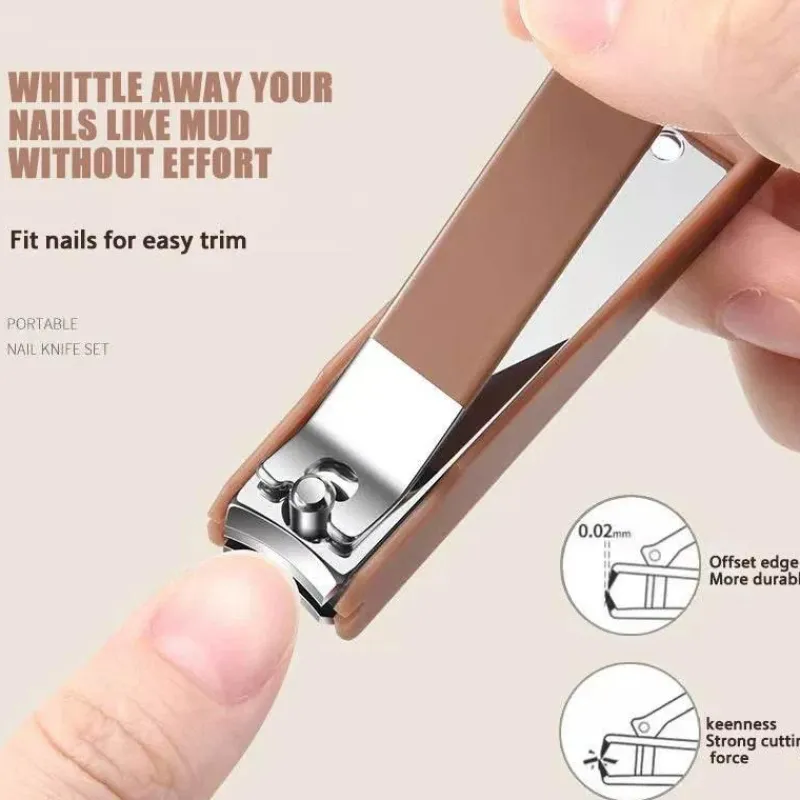 PureGlow Männerpflege|Frauenpflege-Nagelpflegeset aus Edelstahl – Professionelles Maniküre-Werkzeugset