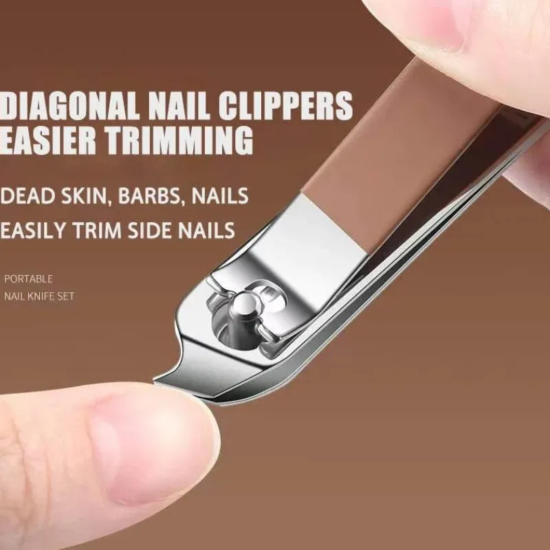 PureGlow Männerpflege|Frauenpflege-Nagelpflegeset aus Edelstahl – Professionelles Maniküre-Werkzeugset