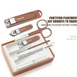 PureGlow Männerpflege|Frauenpflege-Nagelpflegeset aus Edelstahl – Professionelles Maniküre-Werkzeugset