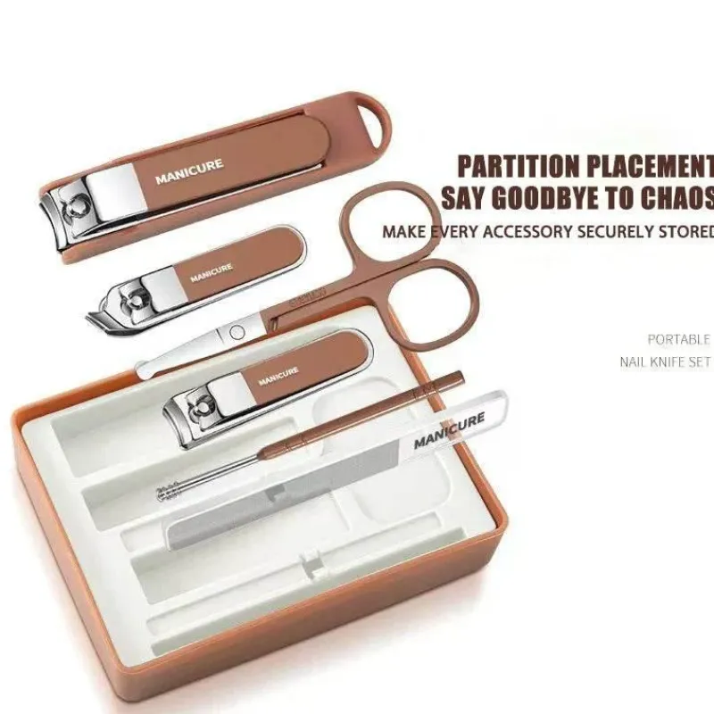 PureGlow Männerpflege|Frauenpflege-Nagelpflegeset aus Edelstahl – Professionelles Maniküre-Werkzeugset