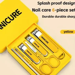PureGlow Männerpflege|Frauenpflege-Nagelpflegeset aus Edelstahl – Professionelles Maniküre-Werkzeugset