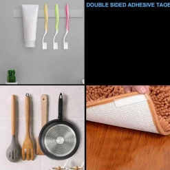 Cozy Living Heimwerkzeuge-Nano-Doppelklebeband – Ablösbarer Klebstoff für die Verwendung auf mehreren Oberflächen