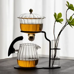 Brew Bliss Küche & Esszimmer-Nature Leaf magnetisches halbautomatisches Teeservice