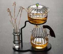 Brew Bliss Küche & Esszimmer-Nature Leaf magnetisches halbautomatisches Teeservice