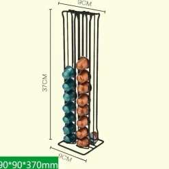 Tom Küche & Esszimmer-Nespresso-Pad-Halter – Stilvoller Organizer für 60 Kaffeekapseln