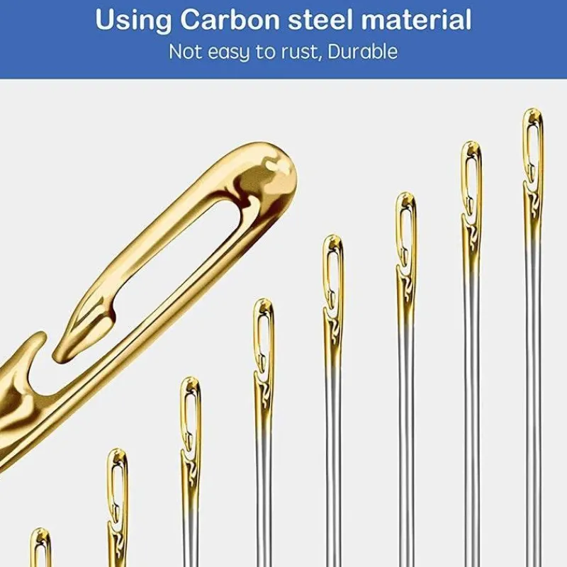 Cozy Living Heimwerkzeuge-Nähset aus Edelstahl – Nadelfreies Zubehör für einfaches Nähen