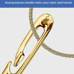 Cozy Living Heimwerkzeuge-Nähset aus Edelstahl – Nadelfreies Zubehör für einfaches Nähen