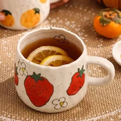 Plates u0026 More Küche & Esszimmer-Niedliche Cartoon-Obstbecher - Keramik-Kaffee-Teetassen